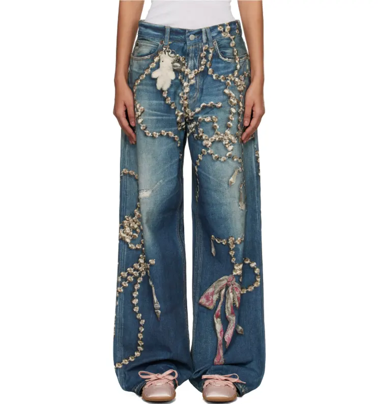 Acne Studios 蓝色 Trompe-L'Oeil 1981 牛仔裤