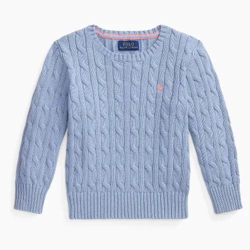 Polo Ralph Lauren 拉夫劳伦 童款圆领绞花毛衣