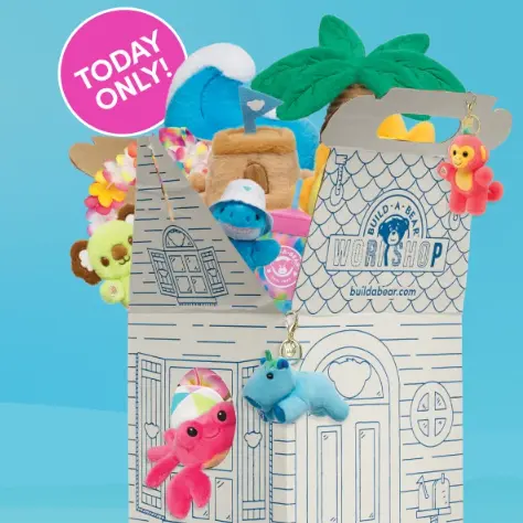 Build-A-Bear Workshop：毛绒玩具热卖！精选5折
