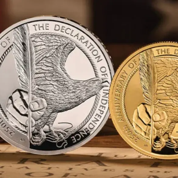 The Royal Mint：美国独立日纪念币开售