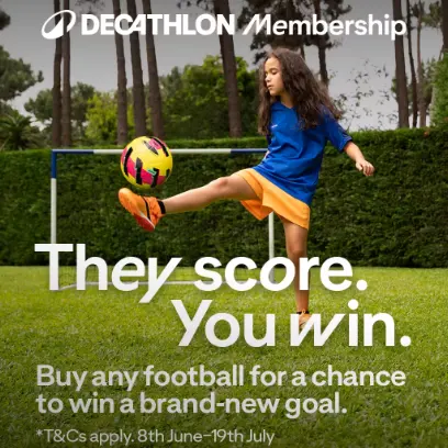 Decathlon UK：足球赛事必备专区！多国球迷球衣、赛事用球、户外球门一站配齐
