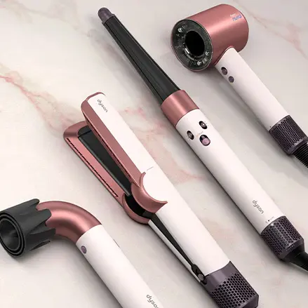 Dyson 戴森美国官网：美发工具大促！樱花粉吹风机$350、普鲁士蓝吹风梳$400