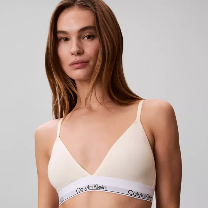 Calvin Klein Icon 系列 女士棉莫代尔薄衬三角无钢圈内衣