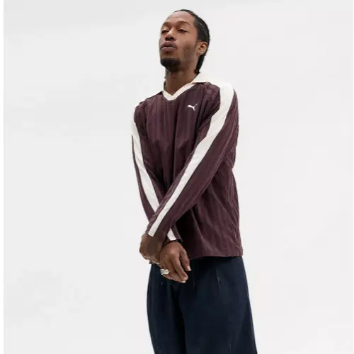 Puma 彪马 巧克力条纹polo长袖
