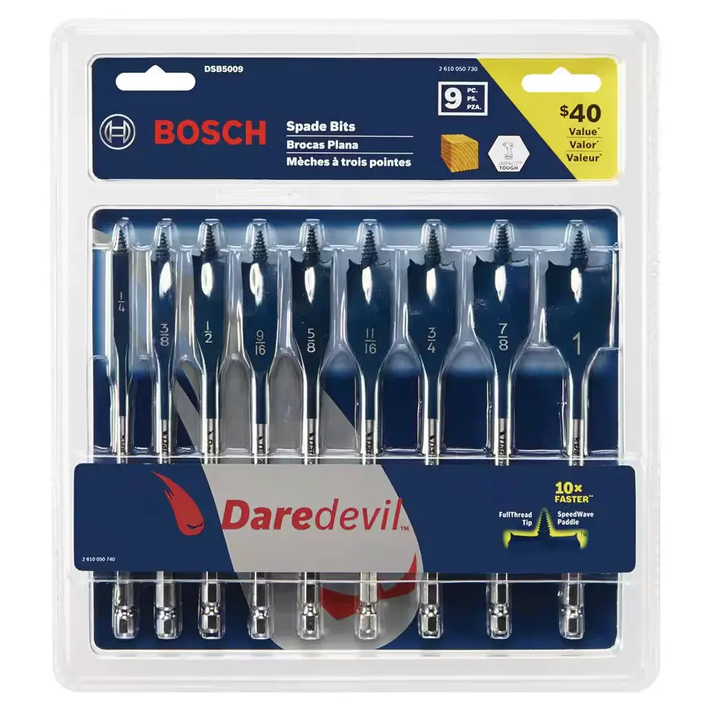 Bosch Daredevil 铁木工铲钻9件套