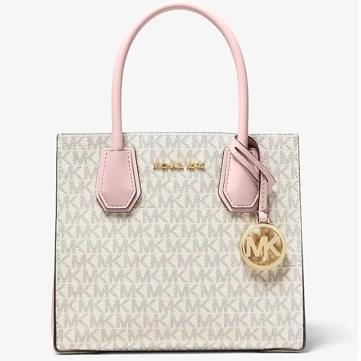 补货！Michael Kors 粉白风琴包