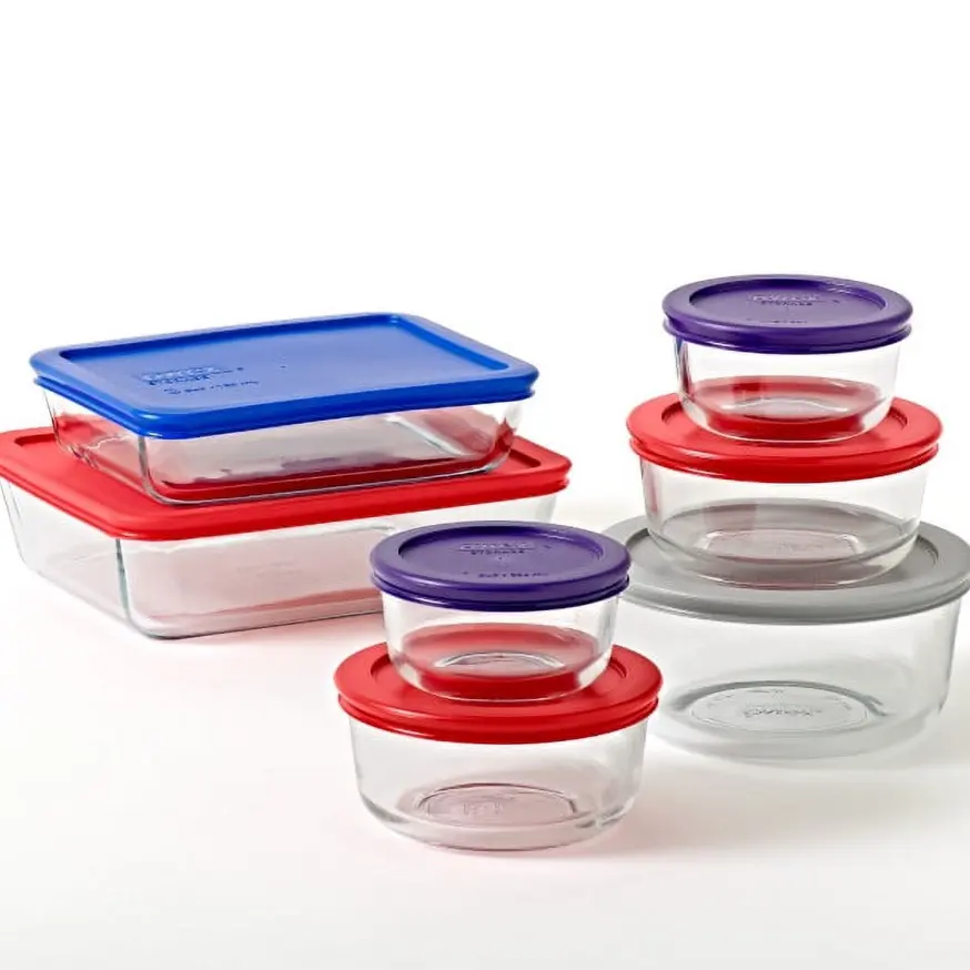Pyrex 14件套玻璃保鲜盒