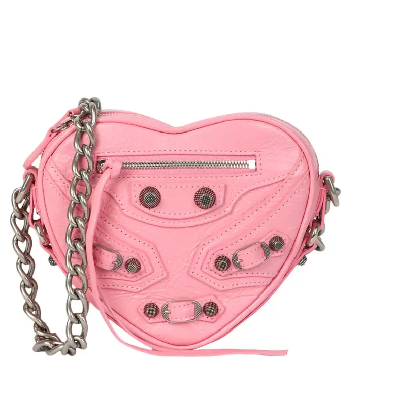 Balenciaga Mini Cagole 爱心皮革包