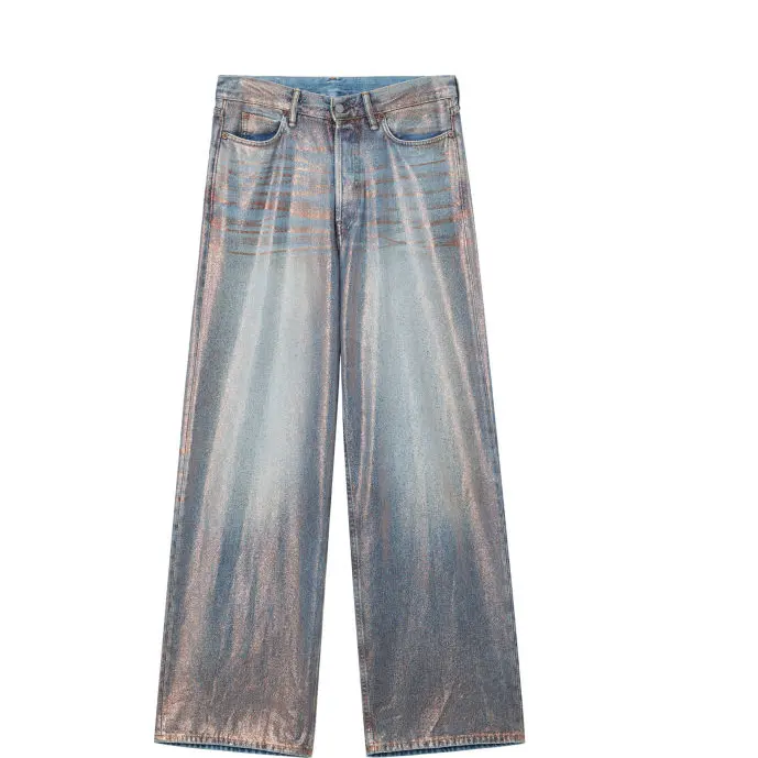 Acne Studios 1981 BAGGY FIT 金属感擦色效果牛仔裤