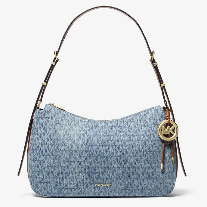 Michael Kors Nolita 中号牛仔老花单肩包