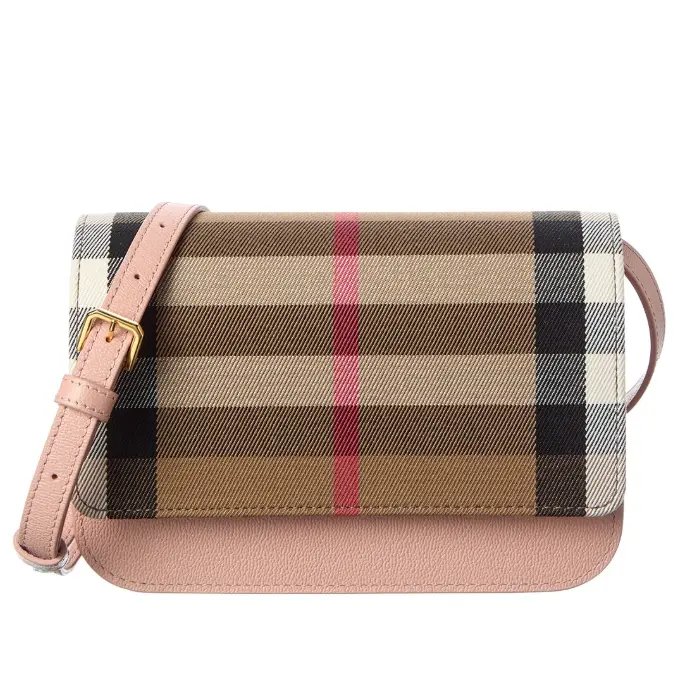 Burberry 格纹斜挎包