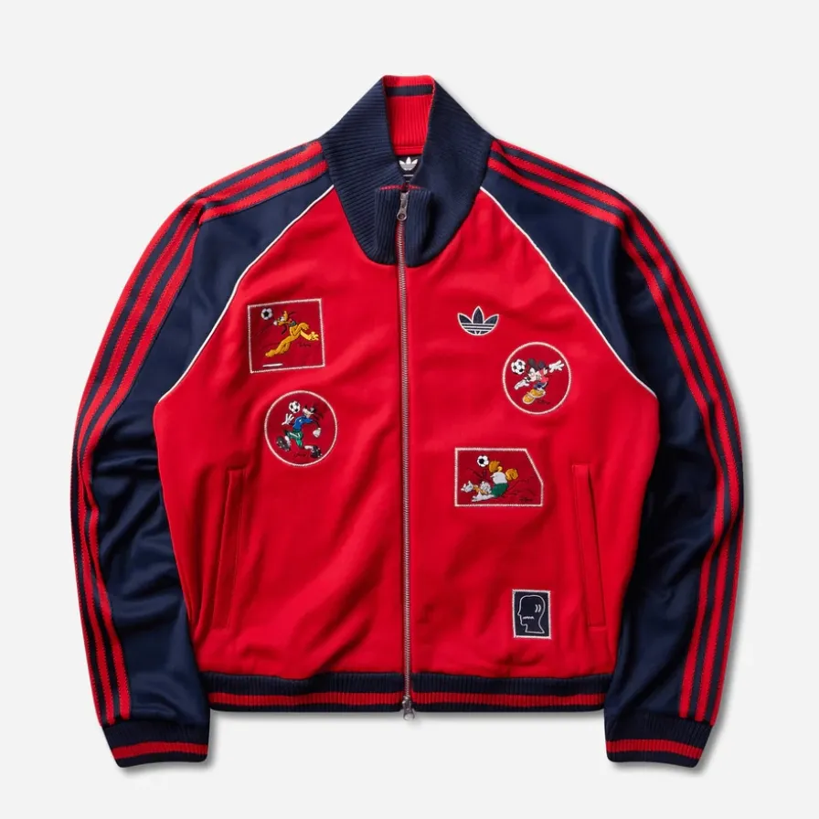 ADIDAS 阿迪达斯 x Brain Dead x Disney Track Top 红色外套