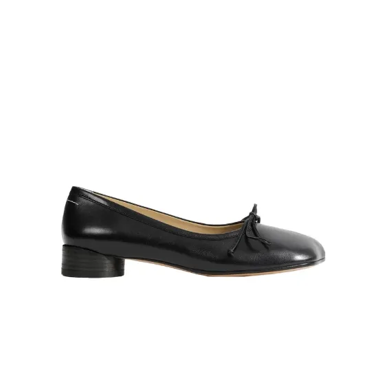 MM6 MAISON MARGIELA 马吉拉 Anatomic 黑色芭蕾舞平底鞋