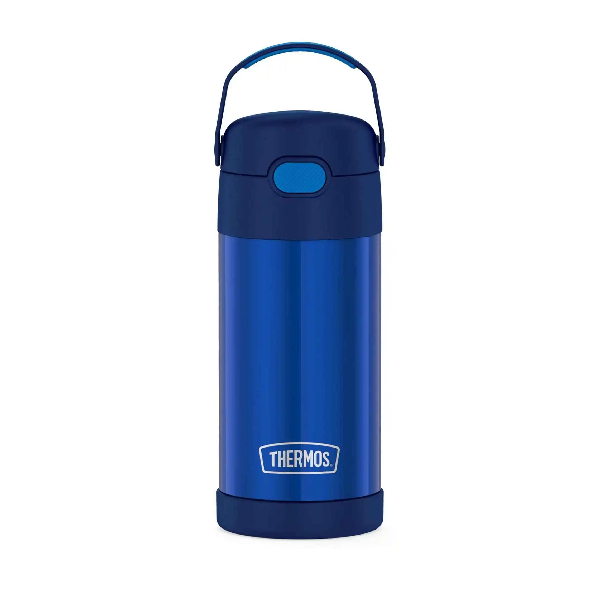 THERMOS 儿童不锈钢吸管水杯 354ml保冷水壶 学校户外便携