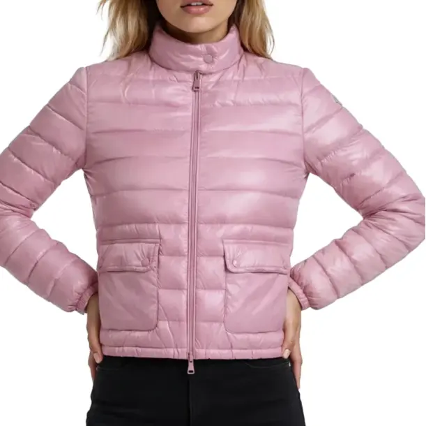 Moncler Lans 短款羽绒外套 粉色
