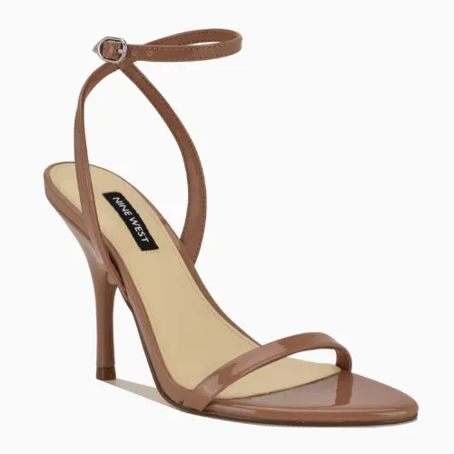 Nine West 玖熙 Villo 一字带高跟凉鞋