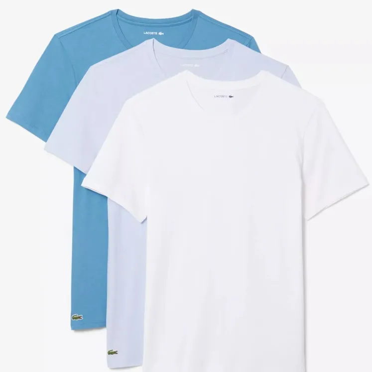 Lacoste 小鳄鱼圆领T恤 3件装