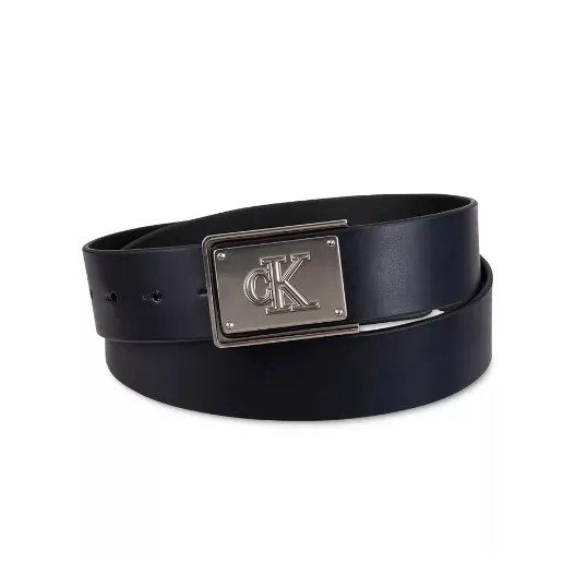 Calvin Klein Plate Plaque 皮革腰带