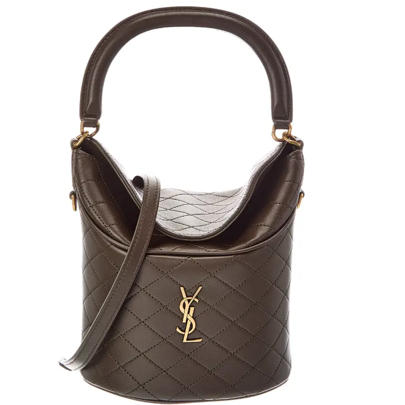 Saint Laurent Gaby 皮革水桶包