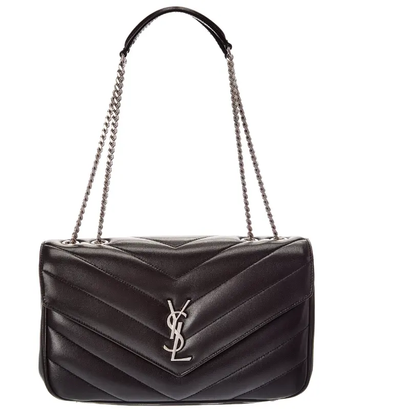 Saint Laurent Loulou 中号皮革单肩包