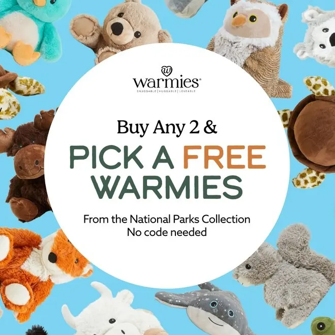 Warmies：国家公园系列上新！入浣熊、海龟等