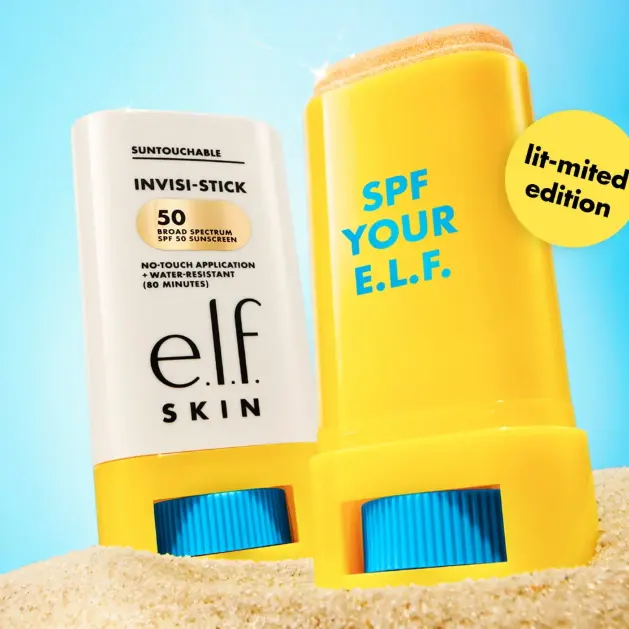 e.l.f. Cosmetics：上新！入防晒高光棒、护理油、散粉等