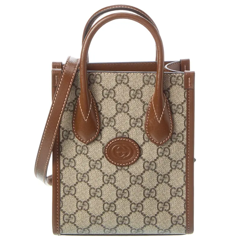Gucci 迷你老花斜挎包