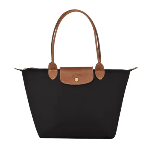 Longchamp Le Pliage 中号长柄托特包