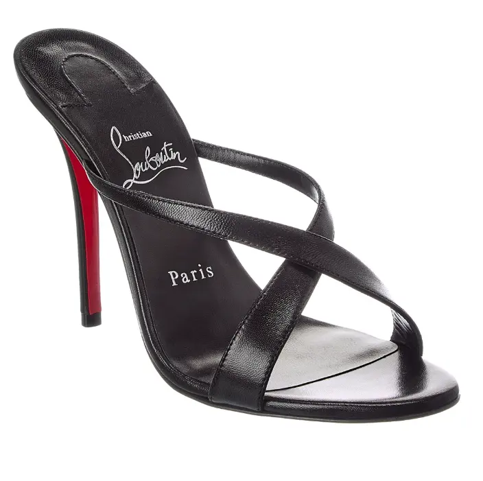Christian Louboutin Mulazee Cross 100 皮革凉鞋
