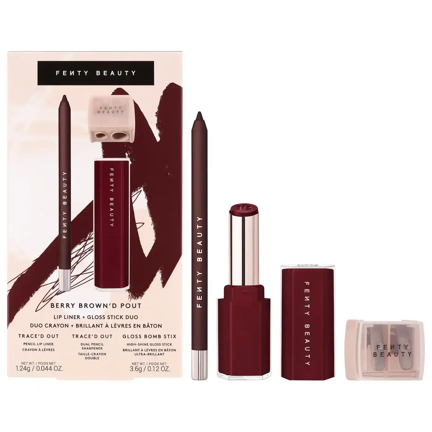 7/27上线！Fenty Beauty Berry Brown'd 唇部套装