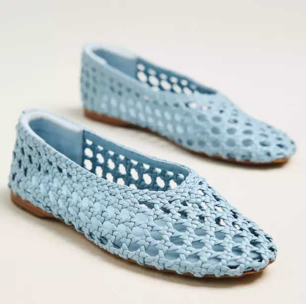 断码捡漏！Sam Edelman Shira 编织芭蕾平底鞋