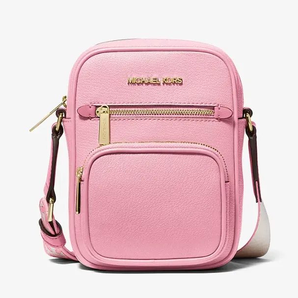 Michael Kors 粉色中号皮革斜挎包