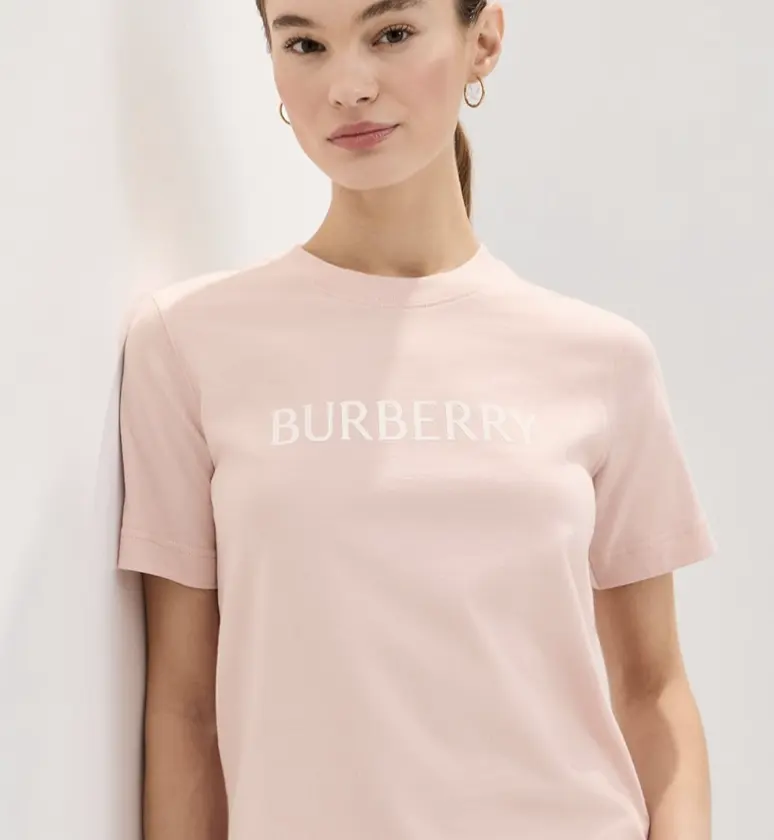 Burberry Frankie Logo 粉色T恤