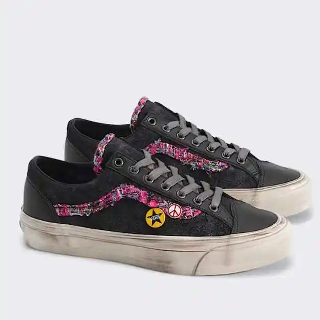 Vans Premium Old Skool 36 运动鞋 Souvenir 系列（褪色黑）