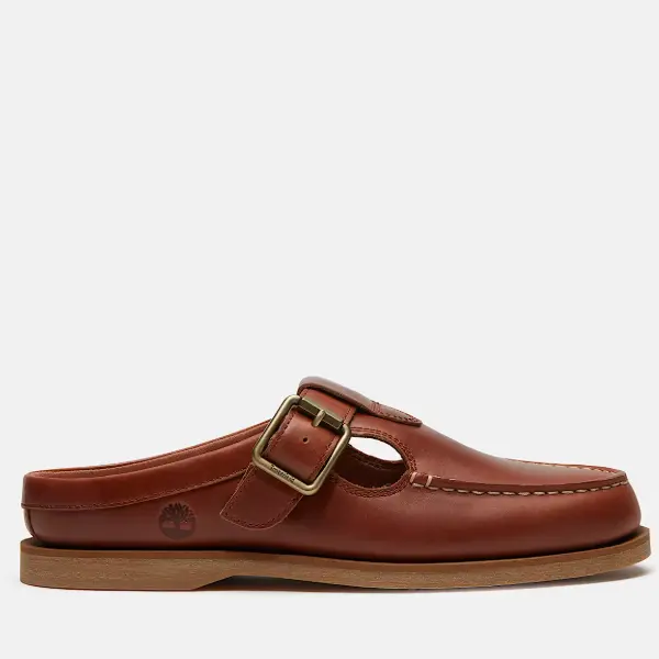 Timberland 添柏岚经典棕色帆船鞋式穆勒鞋