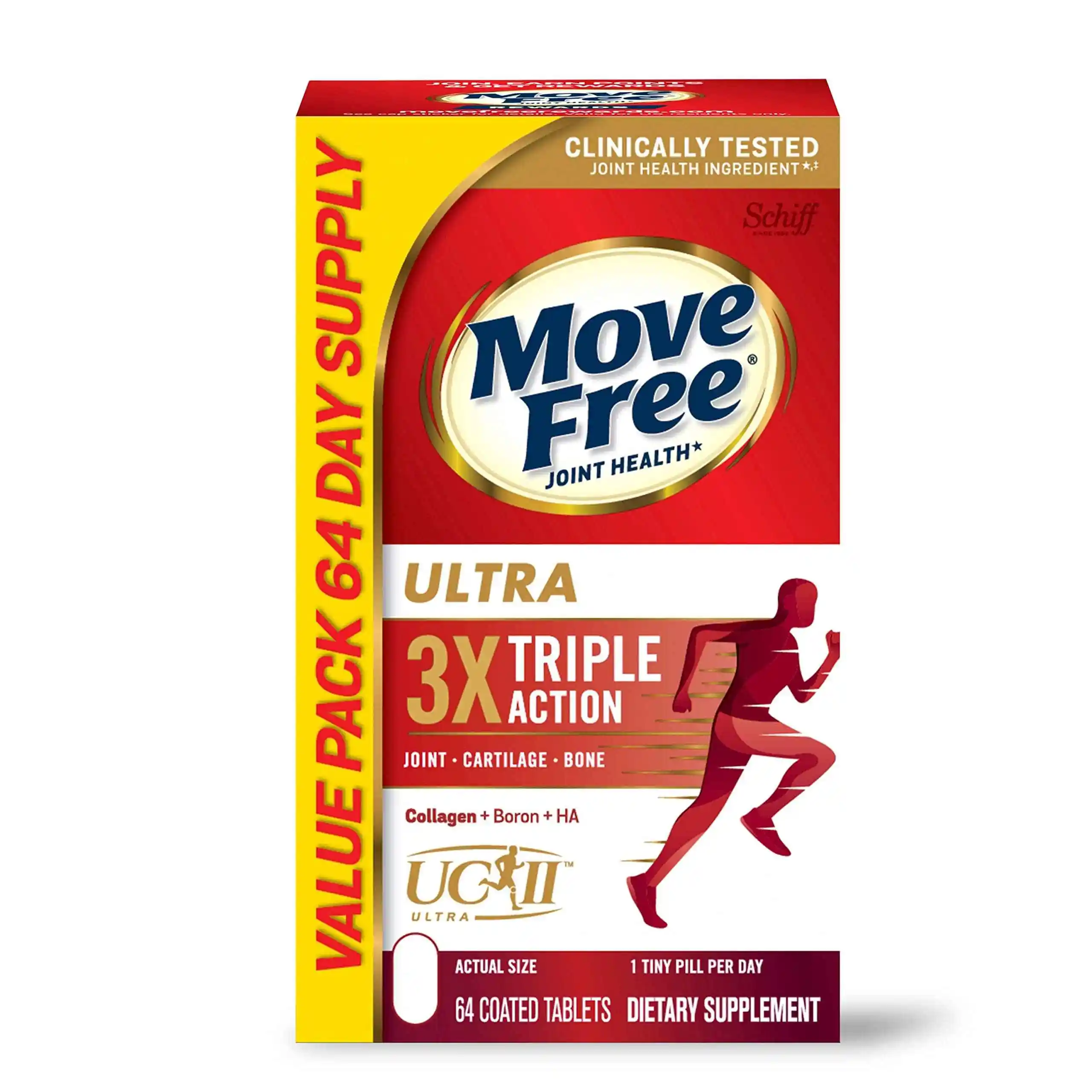 Move Free 胶原蛋白骨骼关节营养片 64片