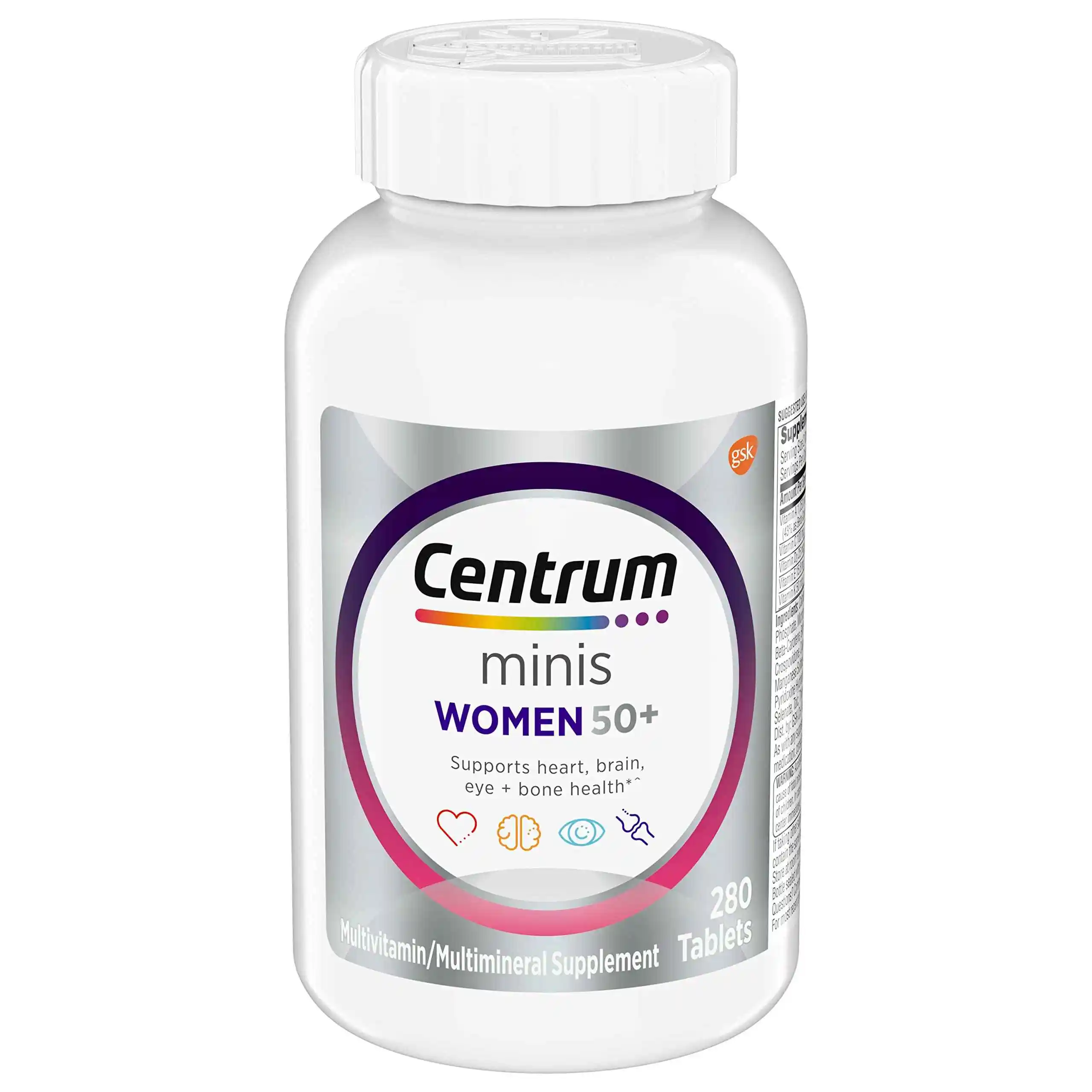 Centrum 善存 女士复合维生素 280粒银片中老年50+ 补充维生素