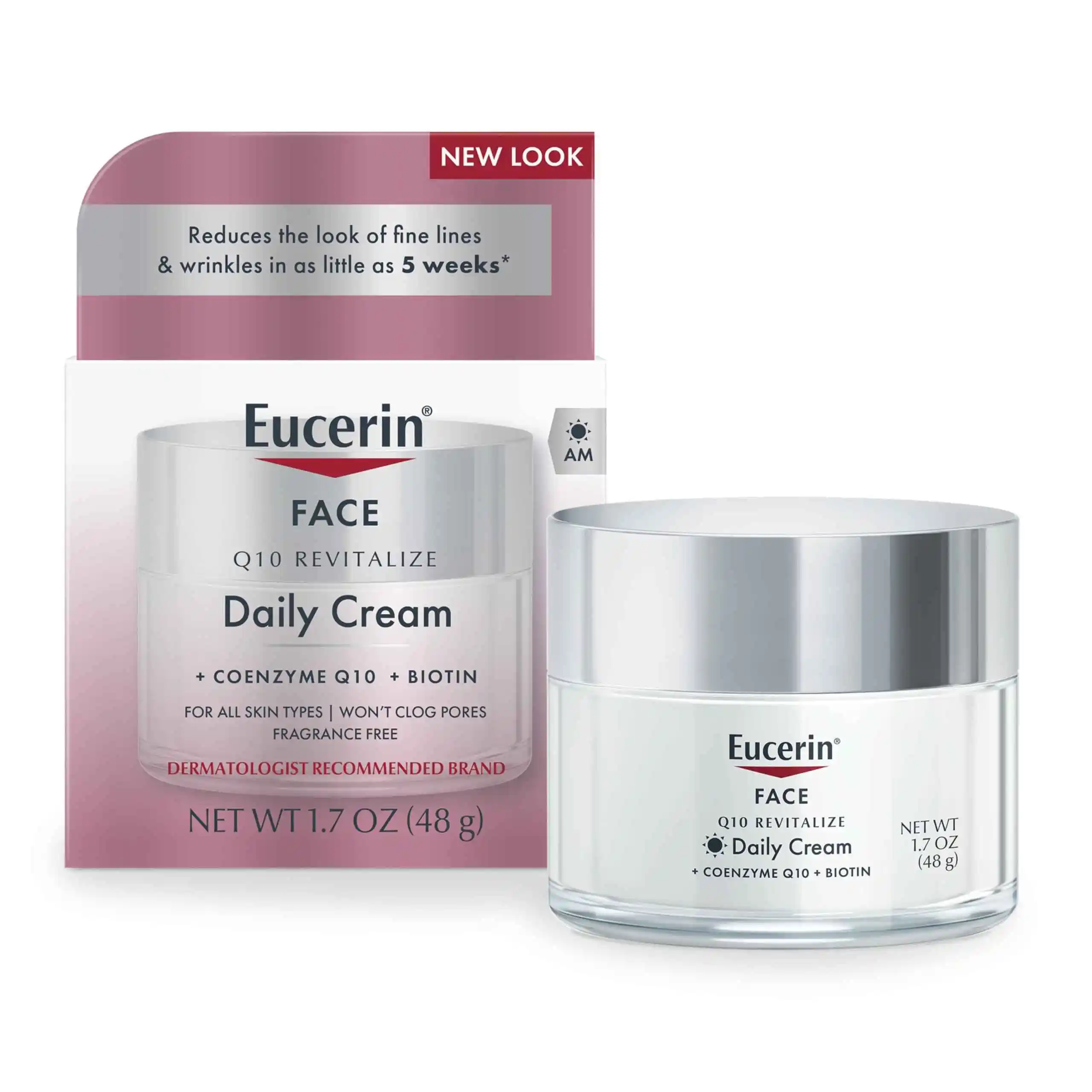 Eucerin 面霜 抗皱 淡化细纹 保湿 滋润 48g