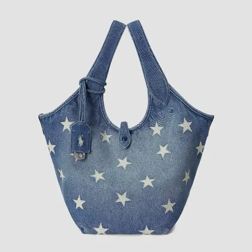 2026春季新品！Polo Ralph Lauren 星星印花托特包