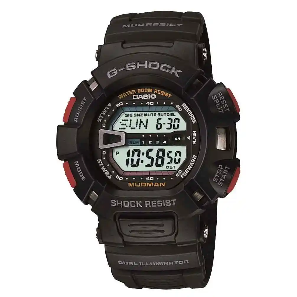 CASIO 卡西欧 G-SHOCK泥人 男士大表盘数显运动手表 防泥防尘