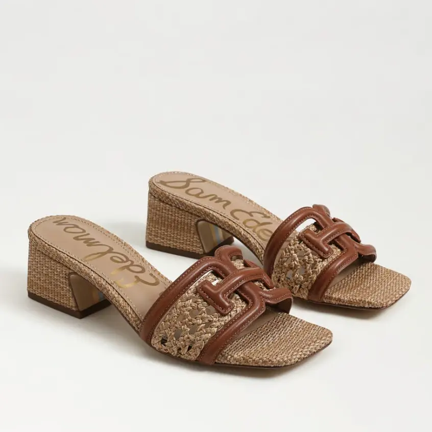 Sam Edelman Waylon 编织款一字带凉拖鞋