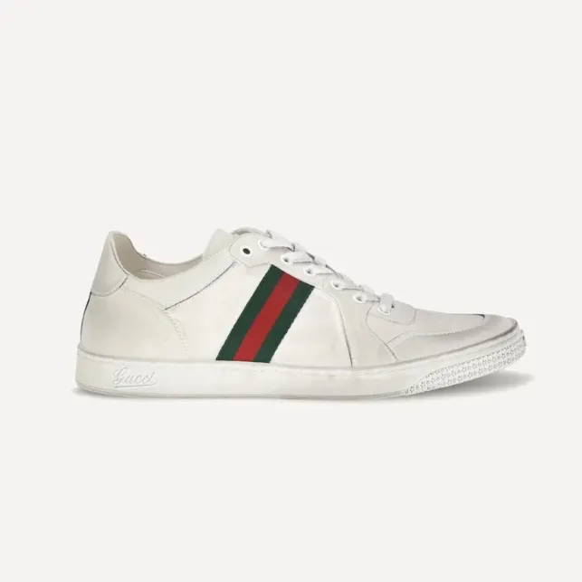 GUCCI 古驰弹力皮革运动鞋