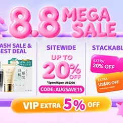 Sasa：8.8大促！精选美妆每周超值闪购 入黑绷带、​​Neogence超爆水面膜等