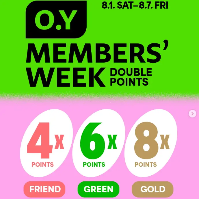 OLIVE YOUNG US： O.Y会员专属福利 全场满减最高省$20