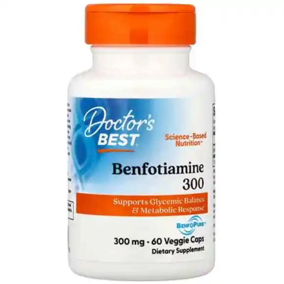 Doctor's Best, 苯磷硫胺 300，300 毫克，60 粒素食胶囊