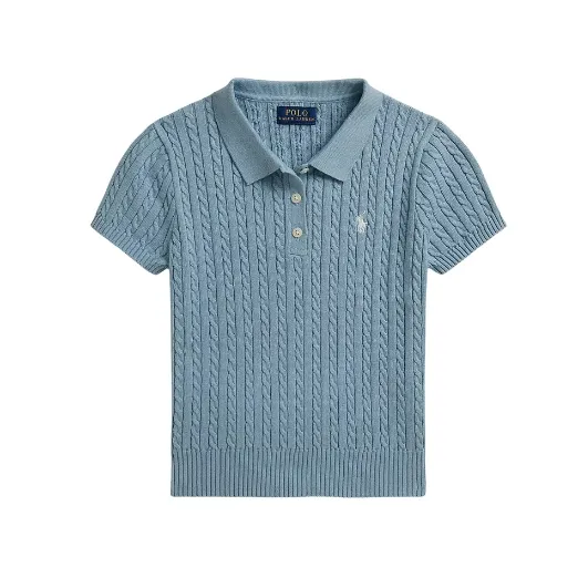 Polo Ralph Lauren 拉夫劳伦大童款针织绞花Polo衫