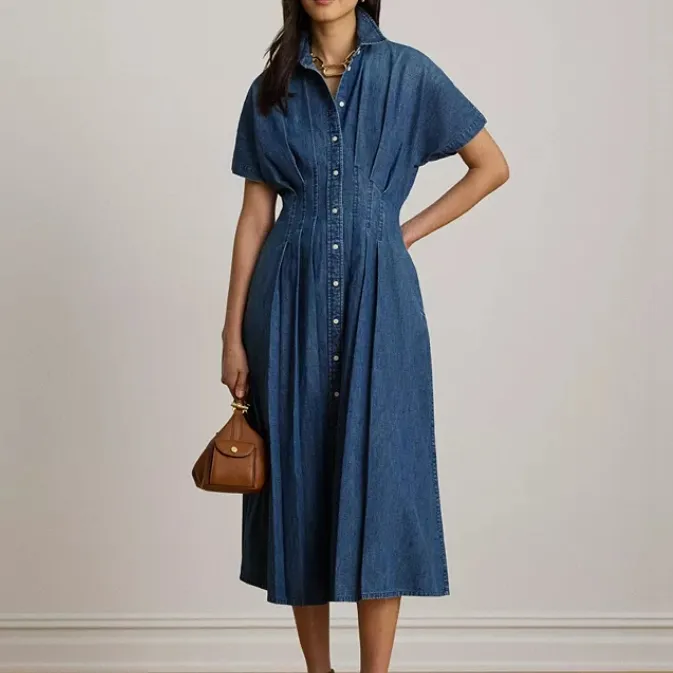 Lauren Ralph Lauren 拉夫劳伦牛仔衬衫连衣裙