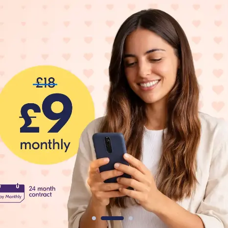 Lyca Mobile UK：24个月无限流量套餐！30GB欧盟漫游流量套餐+100国际通话分钟数
