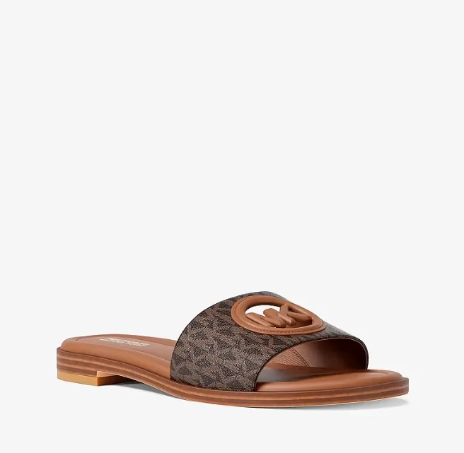 Michael Kors Carissa 标志性 Logo 拖鞋