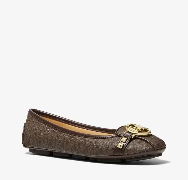 Michael Kors Fulton 铆钉 Logo 莫卡辛鞋